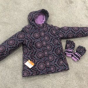 Winter jacket - 2 layers, and matching gloves